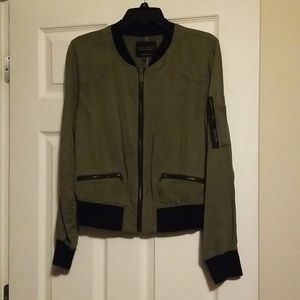 Sanctuary Olive Green Bomber Jacket